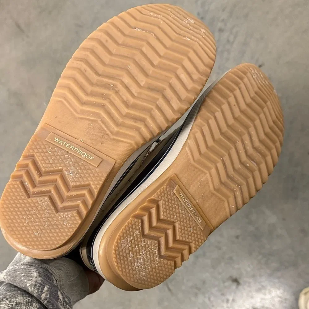 Sorel Tan and Black Fur-Lined waterproof Boots